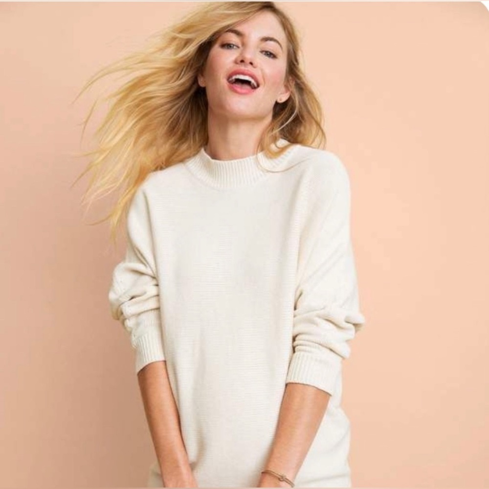 Hatch Ivory Crew Neck Sweater